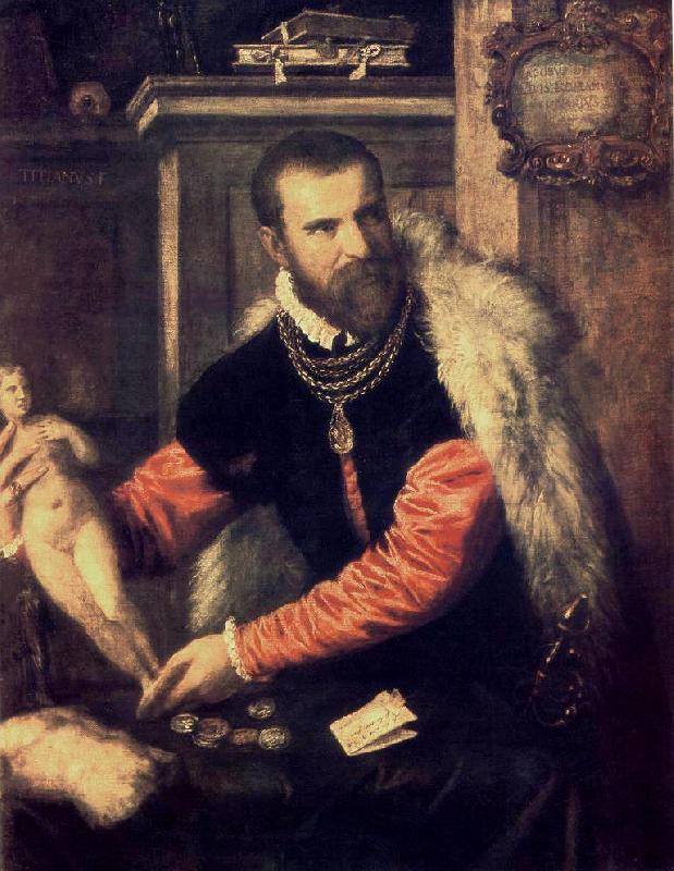 TIZIANO Vecellio Portrait of Jacopo Strada wa r oil painting picture